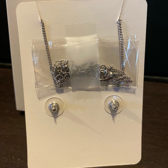 NEW Gemma Stone Necklace & Earring Set - Picture 2 of 3